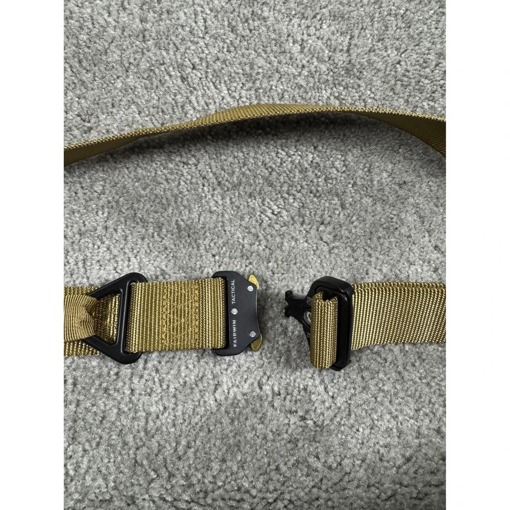 Fairwin Tactical Belt Mens Coyote Brown Nylon Heavy Duty Quick Release Buckle